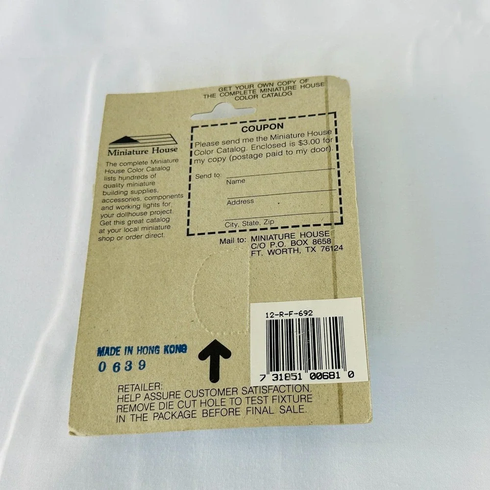 Sealed Miniature House Electric Lights Ceiling Light Fixture 1:12